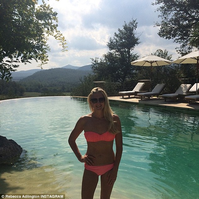 Rebecca in Italy enjoying the sun. The Olympic leatherette 