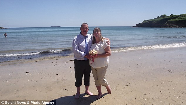 Favourite spot: The couple said they realised a Travelodge may not seem like the most romantic place for a honeymoon, but it was the perfect choice for them