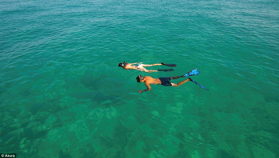 Azura, and its surrounding warm-as-bathwater turquoise ocean, offers some of the best snorkelling conditions around