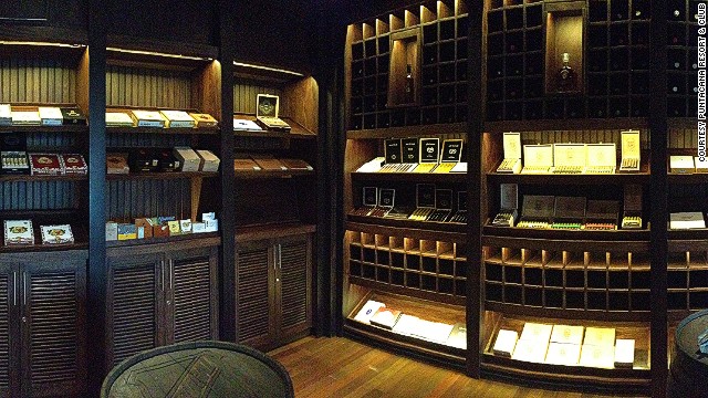 At the Cigar Bar amp; Lounge at the Westin Puntacana Resort amp; Club in the Dominican Republic, a specialist will hand-roll your cigar. 