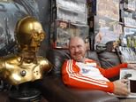 Star Wars superfan Dave Oldbury, who is offering fellow fans the chance to stay at his home in Southampton, with some of his memorabilia collection