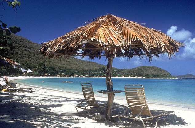 Little Dix Bay: It's a toss up as to whether being a honeymooner or being a child is more fun here...