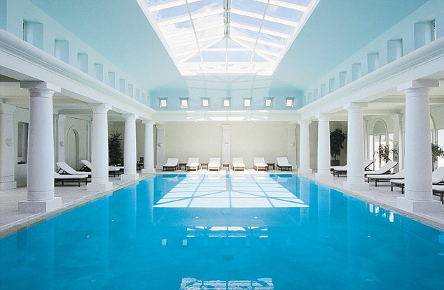 Play pool: The spa at the Anassa Hotel where guests are soaked in marine algae while they relax