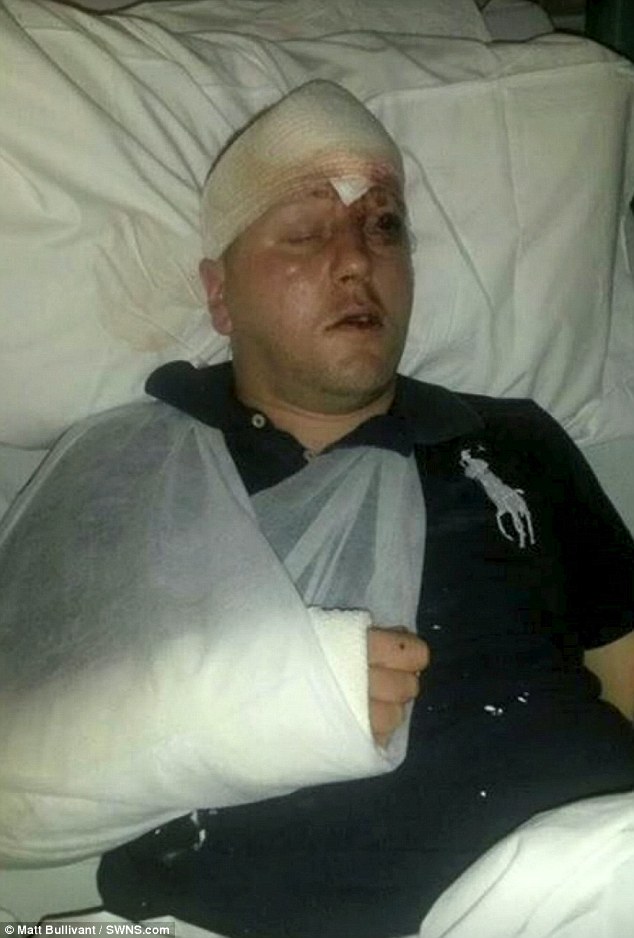 Mr Bullivant, who works as a warehouse operative, spent three miserable days in hospital