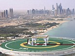 Height of luxury: Couples will now be able to get married on the Burj Al Arab's helipad