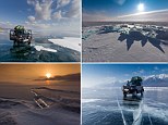 A daring adventurer drove 500 miles across a sheet of ice using a specially adjusted utility vehicle on a week long expedition.nWith cracks in the ice reaching up to two metres wide - some of which are hidden beneath a blanket of snow - the journey was fraught with danger.nBut that didn't put off risk taker Alexey Trofimov, who even managed to take these incredible photographs of the changing colours of ice.nHis friend Nicolas Demin bought a Suzuki Jimny SUV for their travels and received special training to drive on the ice.Ã¸nÂ© Alexey Trofimov/Solent News  Photo AgencynUK +44 (0) 2380 458800