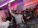 EDITORIAL USE ONLY Rudimental (Piers Aget, left, and DJ Locksmith, Right, on the decks) perform onboard the inaugural flight of the Virgin Atlantic 787 over the Atlantic Ocean as part of #FlightDecks, the first ever gig on a plane to be streamed live to audiences around the world. PRESS ASSOCIATION Photo. Picture date: Thursday October 23, 2014. Music fans not onboard the flight, can enjoy the performances by Rudimental and Gorgon City at flightdecks.virgin-atlantic.com. Photo credit should read: Matt Crossick/PA Wire