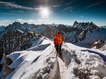MUST CREDIT ARTICLE MUST INLCUDE HYPER LINK:https://www.facebook.com/Polomski.Photographer Polish photographer and world traveler Jakub Polomski ascended Aiguille du Midi, a 12,605 foot summit in France.Polomski spent two days at the top of Aiguille du Midi, part of the Mont Blanc range, in July 2014.
