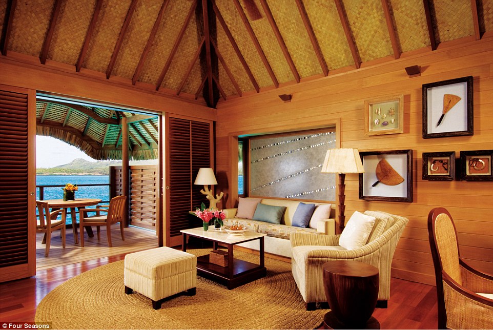 A three-bedroom villa, which is one of the hotel's most luxurious rooms, costs upwards of $12,500 (£8,000) per night