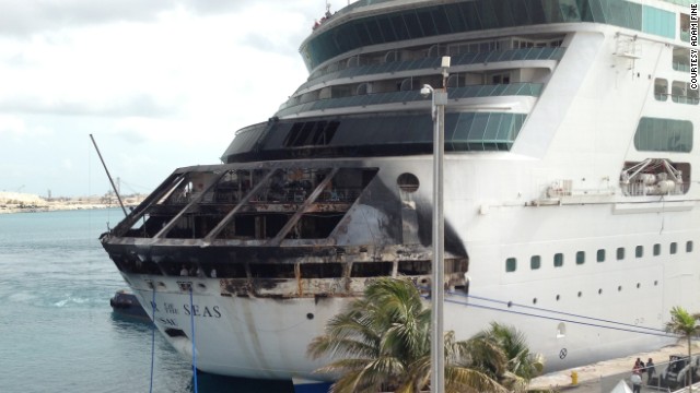 On Memorial Day last year, a fire aboard Royal Caribbean's a href='http://www.cnn.com/2013/05/28/travel/royal-caribbean-fire-response/index.html?iref=allsearch'Grandeur of the Seas/a cut short a seven-day cruise to Port Canaveral, Florida, and the Bahamas. The ship changed its course and sailed under its own power to Freeport in the Bahamas.