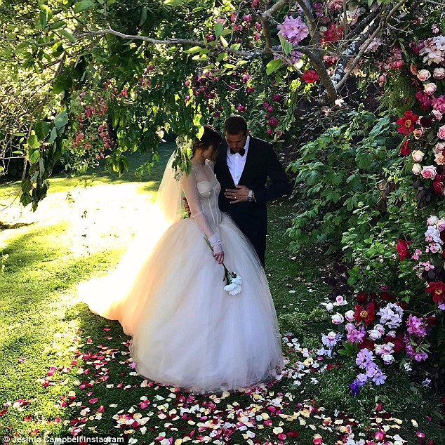 'Mr  Mrs Franklin': Buddy and Jesinta announced their marriage on Instagram in the early hours of Saturday morning