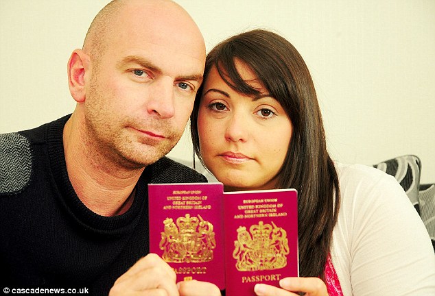 Hellish: Wesley and Heather Dyson were on the last day of their holiday when they were told a damaged TV had been found in their hotel room
