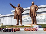 Celebrations: The marathon coincides with commemorations of the April 15 birthday of North Korea's first leader, Kim Il Sung