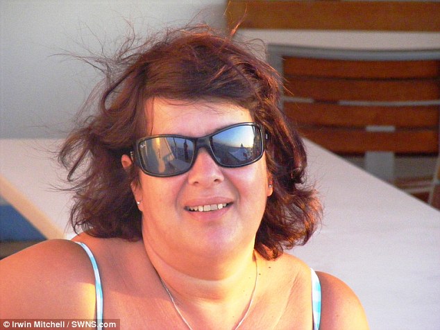 The exact cause of Janice's chronic fatigue remains under investigation and may be as a result of a post viral infection, caught on board the ship. Above, Janice Stephens on the cruise
