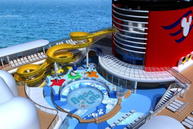 The Aqua Lab water playground on the Disney Magic cruise (Picture: supplied)