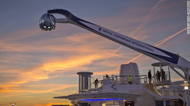 North Star lifts passengers 300 feet above sea level to offer stunning views of the ocean, ship and whatever destinations you happen to be sailing to.