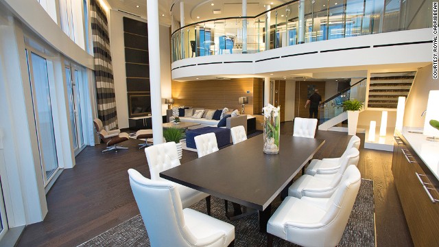 Quantum's Royal Loft suite is the top accommodation available on any Royal Caribbean ship. It comes with a dedicated concierge and private whirlpool. 