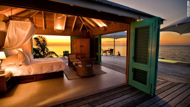 Six villas and an overwater bungalow offer tremendous privacy on Cayo Espanto, a tiny island off the coast of Belize.