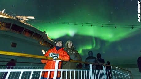 Hurtigruten takes its passengers to the Arctic to see the spectacular Northern Lights.