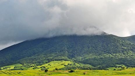 St Kitts, Mt Liamuiga dominates the northern upland, West Indies