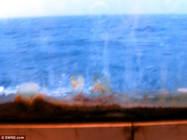 'Atrocious': Passenger photos taken with a mobile phone reveal the dirty conditions on board the Island Escape