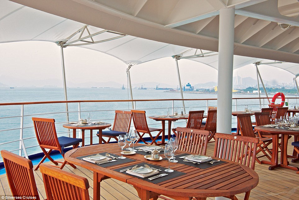 Baggage valet service, business class air and transfers, a $4,000 (£2,563) on board spending credit, complimentary laundry service, and commemorative gifts are all included on board