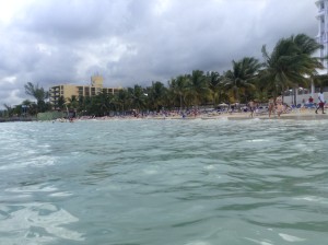 Riu Ocho Rios beach view from water
