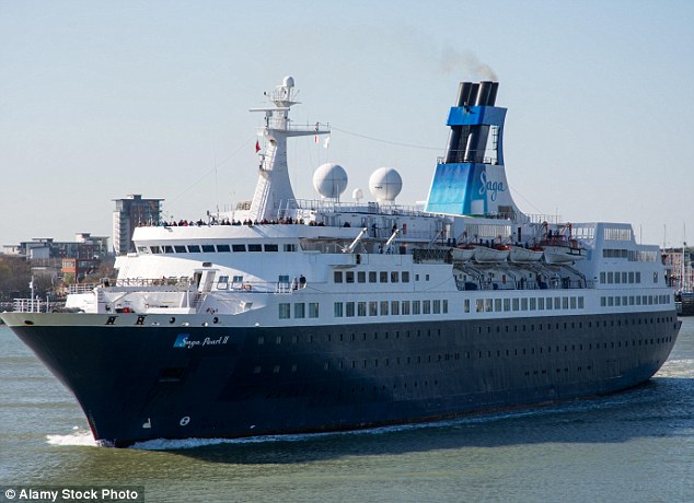 Sailing along: Saga, which currently owns two cruise ships, saw full-year cruise sales rise 2.6% to £86.2million