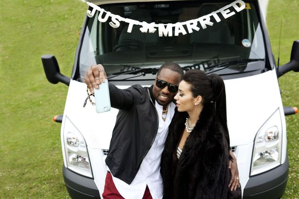 Selfie time Kim and Kanye's spoof honeymoon