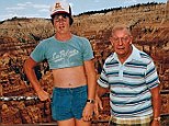 Crop tops were in then, too? Uncle and nephew at Sunset Point, Bryce Canyon National Park, Utah, in 1981