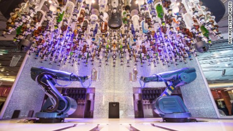 Quantum of the Seas with have its own Bionic Bar, featuring robot bartenders.