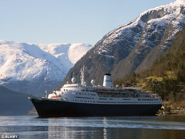 The Marco Polo is popular with tourists who want to see some of Norway's impressive fjords