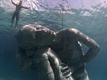 There's now an 18-foot-tall female Atlas sculpture kneeling on the ocean floor, holding the surface of the sea on her shoulders off the coast of New Providence, Bahamas.Part of The Sir Nicholas Nuttall Coral Reef Sculpture Garden, the Atlas sculpture was created by artist Jason deCaires Taylor, who previously put 500 life-sized sculptures in the waters surrounding Cancun, Isla Mujeres and Punta Nizuc. Organized and curated by the Bahamas Reef Environment Education Foundation (BREEF), the project aims to relieve pressure on natural reefs, which can be hotspots for environmentally-damaging tourism. The coral reef sculpture garden can become a new environmental-friendly tourist and local attraction for The Bahamas once completed, said BREEF Executive Director Casuarina McKinney-Lambert.The Coral Reef Sculpture Garden is the perfect fusion of art, education and marine conservation located in the world's most beautiful waters. By installing the eco-friendly artwork, beach-goers and