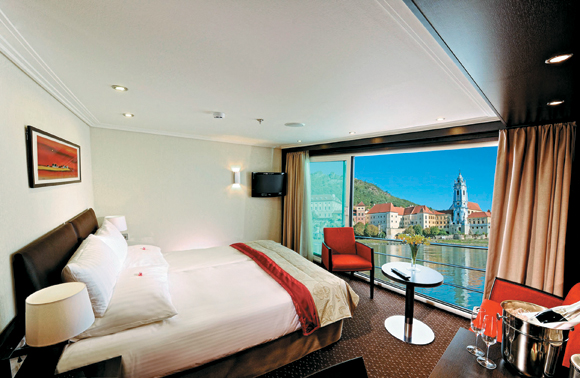 Panorama Suites on Avalon Waterways’ Suite Ships afford unfolding views of river towns.