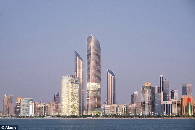 United Arab Emirates countries such as Dubai and Abu Dhabi (pictured) have risen in popularity for  couples