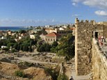 Historic Crusader castle in the archeological site of Byblos