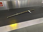 someone checked in a stick in airport***Taken from open web pages, links below taken without permission at the request of the Newsdesk, please legal before publishing***https://www.reddit.com/r/mildlyinteresting/comments/4m6njl/someone_checked_in_a_stick_at_the_airport/  http://www.telegraph.co.uk/travel/news/passenger-puts-stick-through-airport-security-because-god-knows/