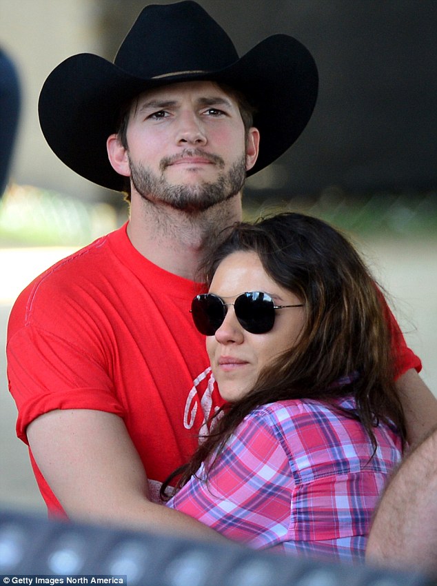 The great outdoors: Ashton Kutcher and new wife Mila Kunis have been spotted exploring California together in a caravan as their honeymoon contunues