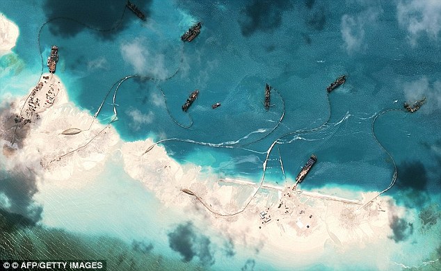 Last week, the United States said that Beijing had placed mobile artillery systems in contested territory 