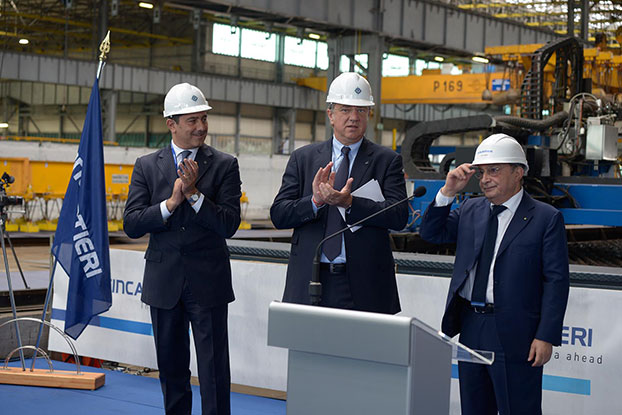 MSC Seaside steel-cutting ceremony