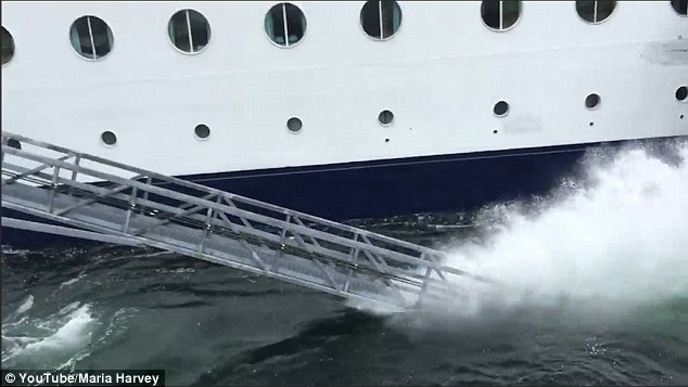 Witnesses remarked that the ship was 'coming in high' before it slammed into the pier and toppled a barrier