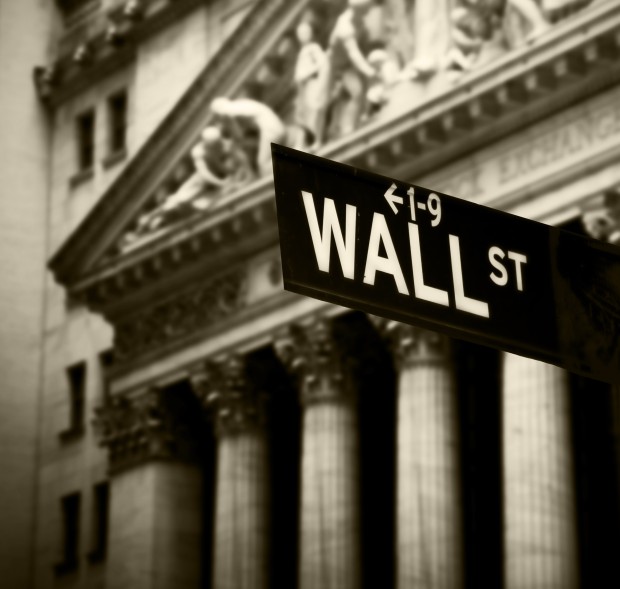 Wall Street photo via Shutterstock