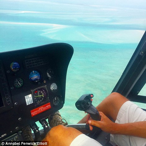 Annabel's helicopter pilot was a witty and attractive South African