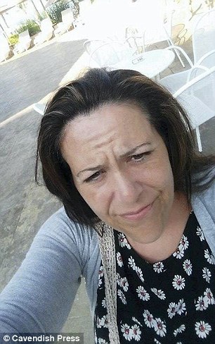 Mrs Lanning pictured during her honeymoon