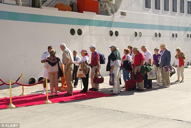 Carnival hope that by banning bottled drinks it will help speed up the boarding processes (file photo)