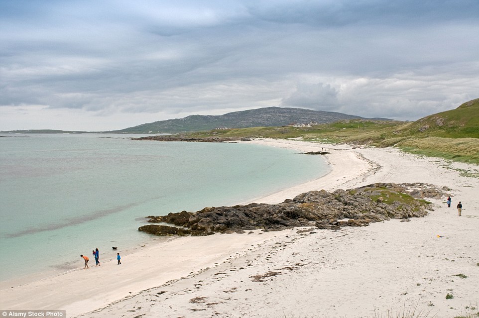 Prince's Beach from the Barra Ferry Terminal on Eriskay, in the Outer Hebrides, is possibly Scotland’s most historic beach