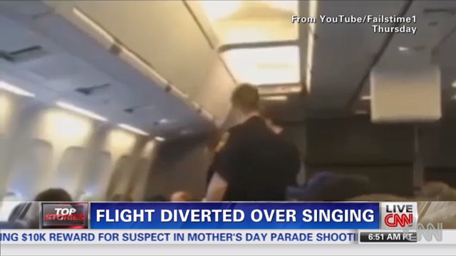 In May, an American Airlines flight from LA to NYC made an unscheduled stop in Kansas City to offload a passenger who wouldn't stop singing I Will Always Love You. 