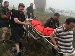 A walker wearing just flip flops has been rescued off a Scottish mountain