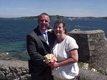 Budget celebration: Mike and Michelle - who met at a Travelodge in 2011 - got married last Thursday