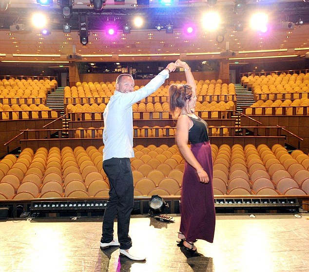 Molly and Lee - complete with infamous white dancing shoes - take to the stage